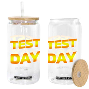 Funny Test Day Glass Can May The Skills Be With You Motivational Teacher TS10 Print Your Wear