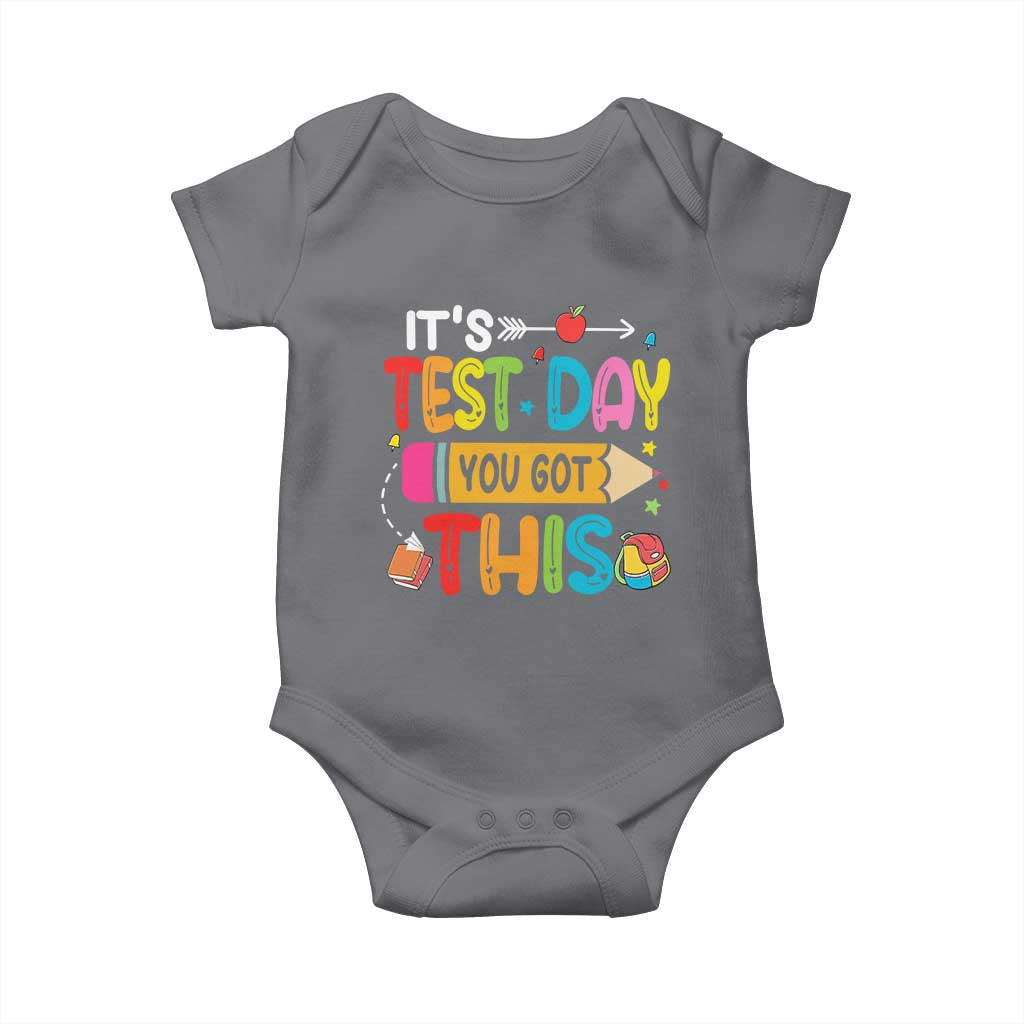 Test Day You Got This Baby Onesie TS10 Charcoal Print Your Wear
