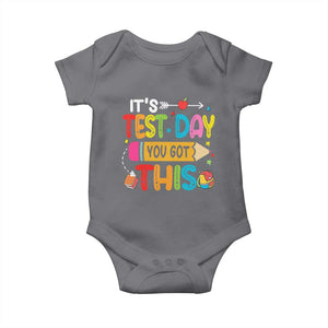 Test Day You Got This Baby Onesie TS10 Charcoal Print Your Wear