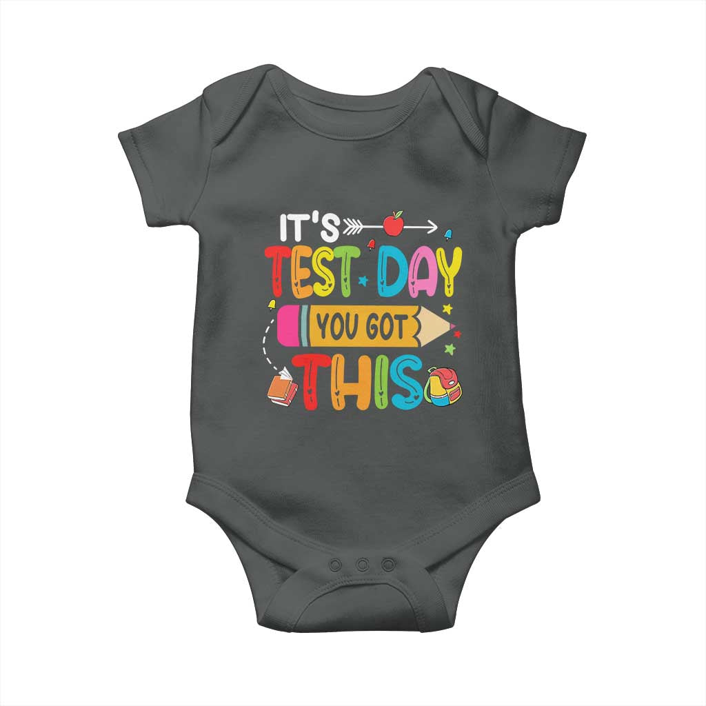 Test Day You Got This Baby Onesie TS10 Dark Heather Print Your Wear