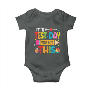 Test Day You Got This Baby Onesie TS10 Dark Heather Print Your Wear