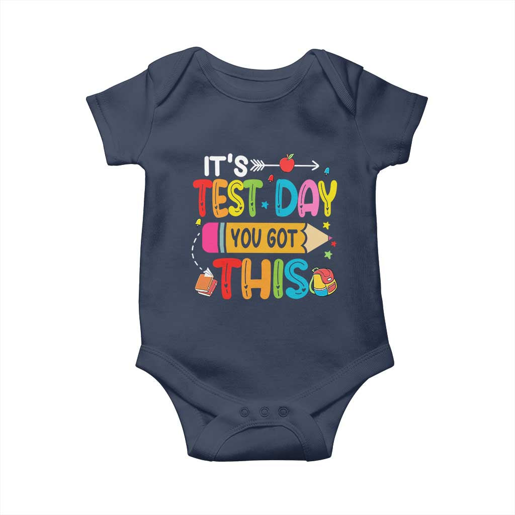 Test Day You Got This Baby Onesie TS10 Navy Print Your Wear