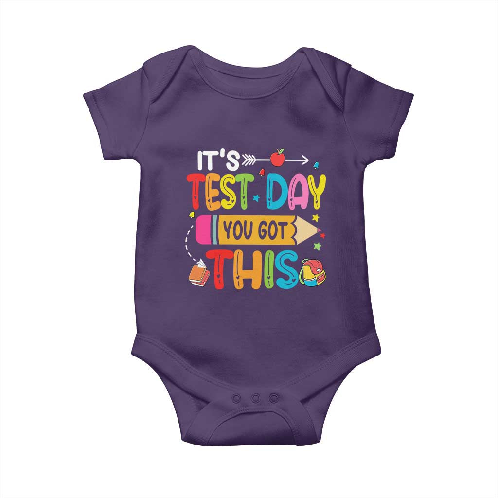 Test Day You Got This Baby Onesie TS10 Purple Print Your Wear