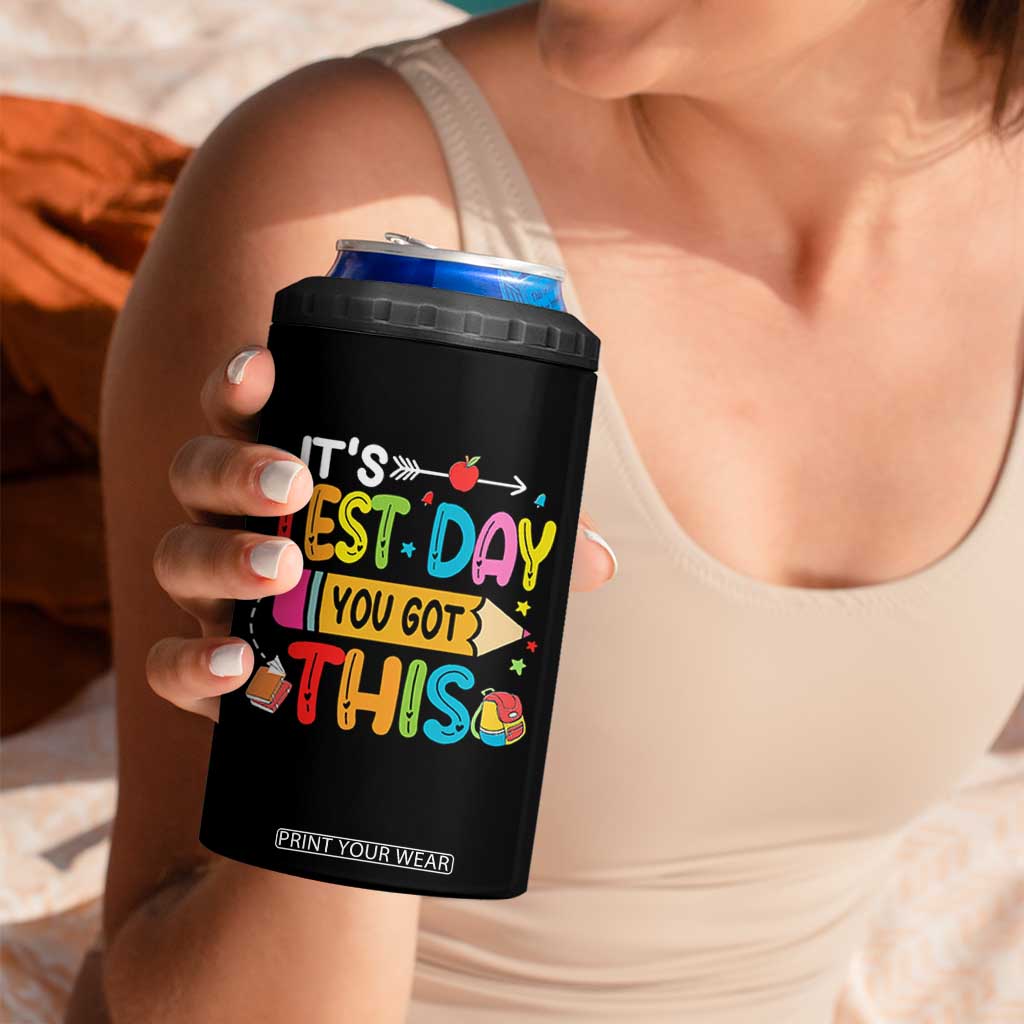 Test Day You Got This 4 in 1 Can Cooler Tumbler TS10 Print Your Wear