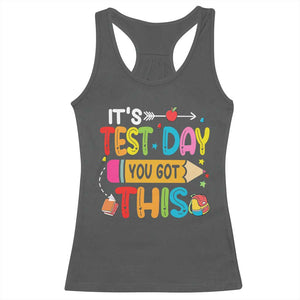 Test Day You Got This Racerback Tank Top TS10 Dark Heather Print Your Wear