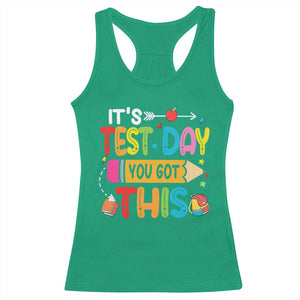 Test Day You Got This Racerback Tank Top TS10 Irish Green Print Your Wear