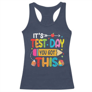 Test Day You Got This Racerback Tank Top TS10 Navy Print Your Wear