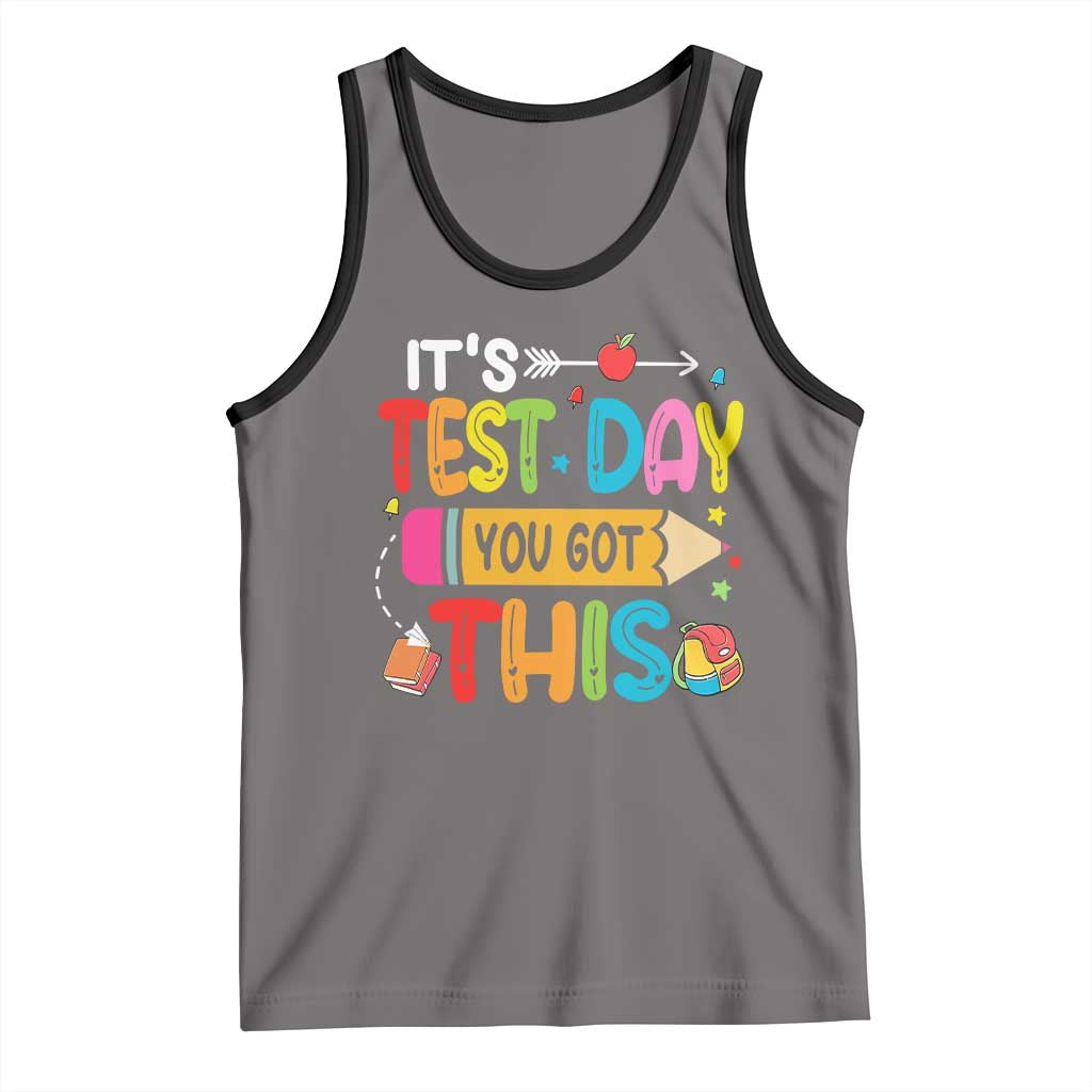 Test Day You Got This Tank Top TS10 Deep Heather Black Print Your Wear