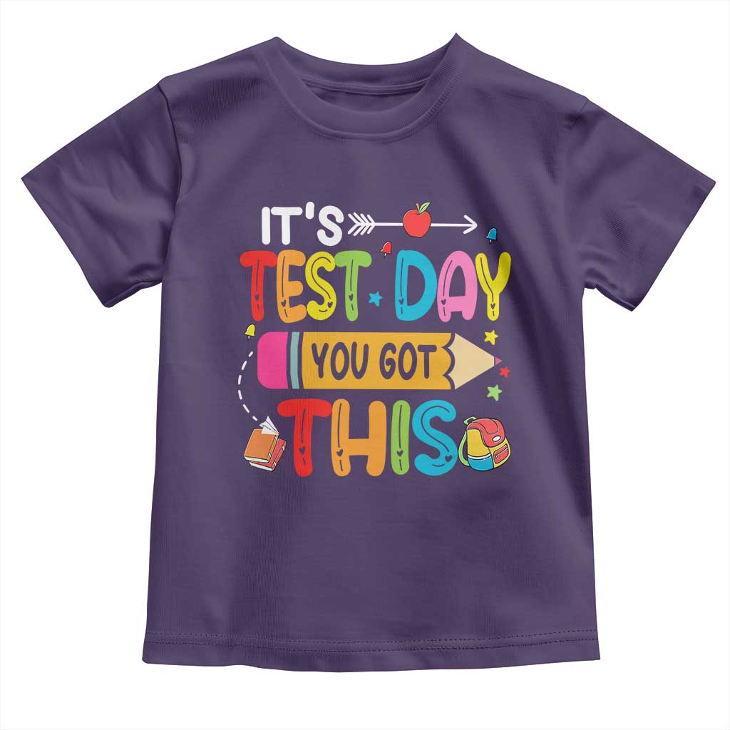 Test Day You Got This Toddler T Shirt TS10 Purple Print Your Wear