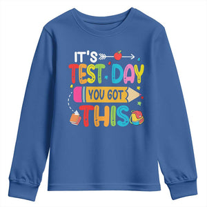 Test Day You Got This Youth Sweatshirt TS10 Royal Blue Print Your Wear