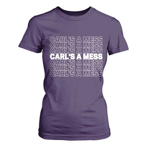Carl's A Mess T Shirt For Women Reality TV Funny Meme TS10 Purple Print Your Wear