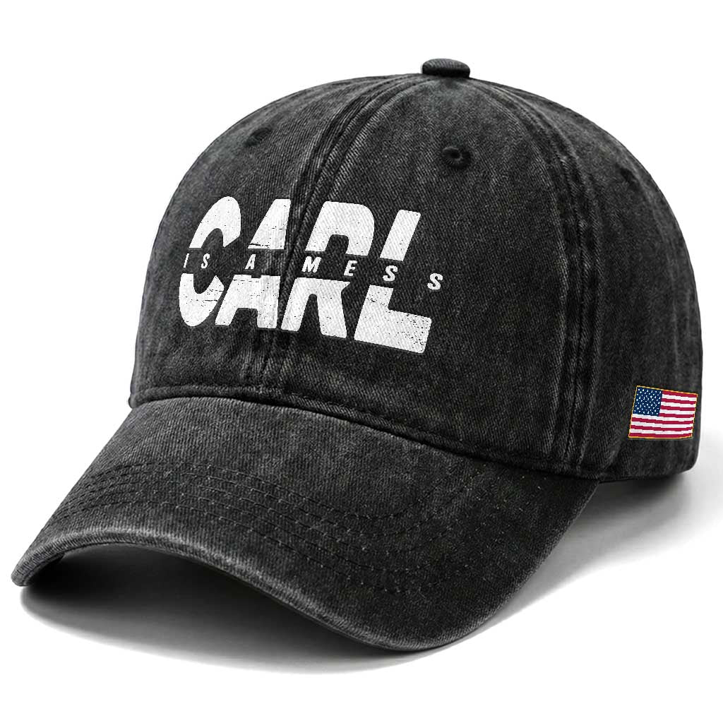 Carl's A Mess Washed Cotton Baseball Cap Reality TV Viral Meme TS10 Print Your Wear