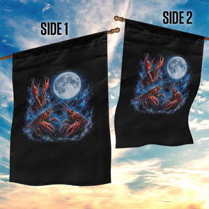 Three Crawfish Moon Garden Flag Lobster Howling To The Moon Vintage Moon Animals TS10 Print Your Wear