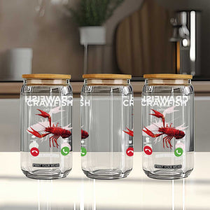 Crawfish Calling Glass Can Funny Fishing Cajun Boil Lobster Meme TS10 Print Your Wear