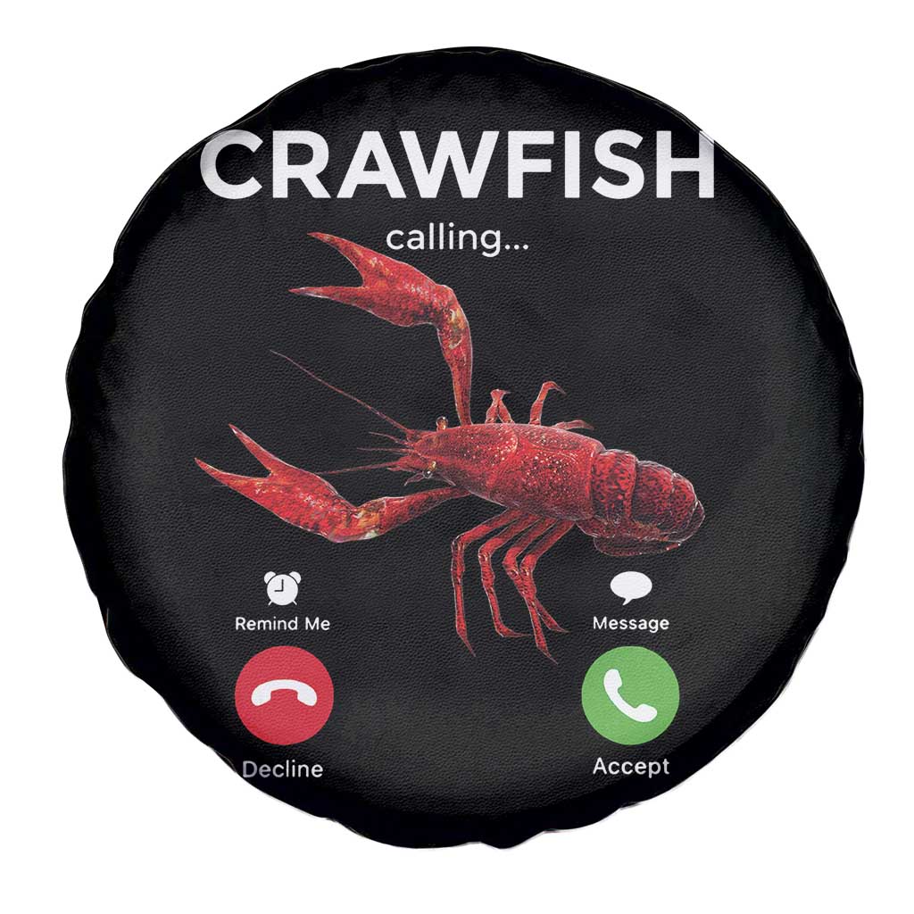 Crawfish Calling Spare Tire Cover Funny Fishing Cajun Boil Lobster Meme TS10 Print Your Wear