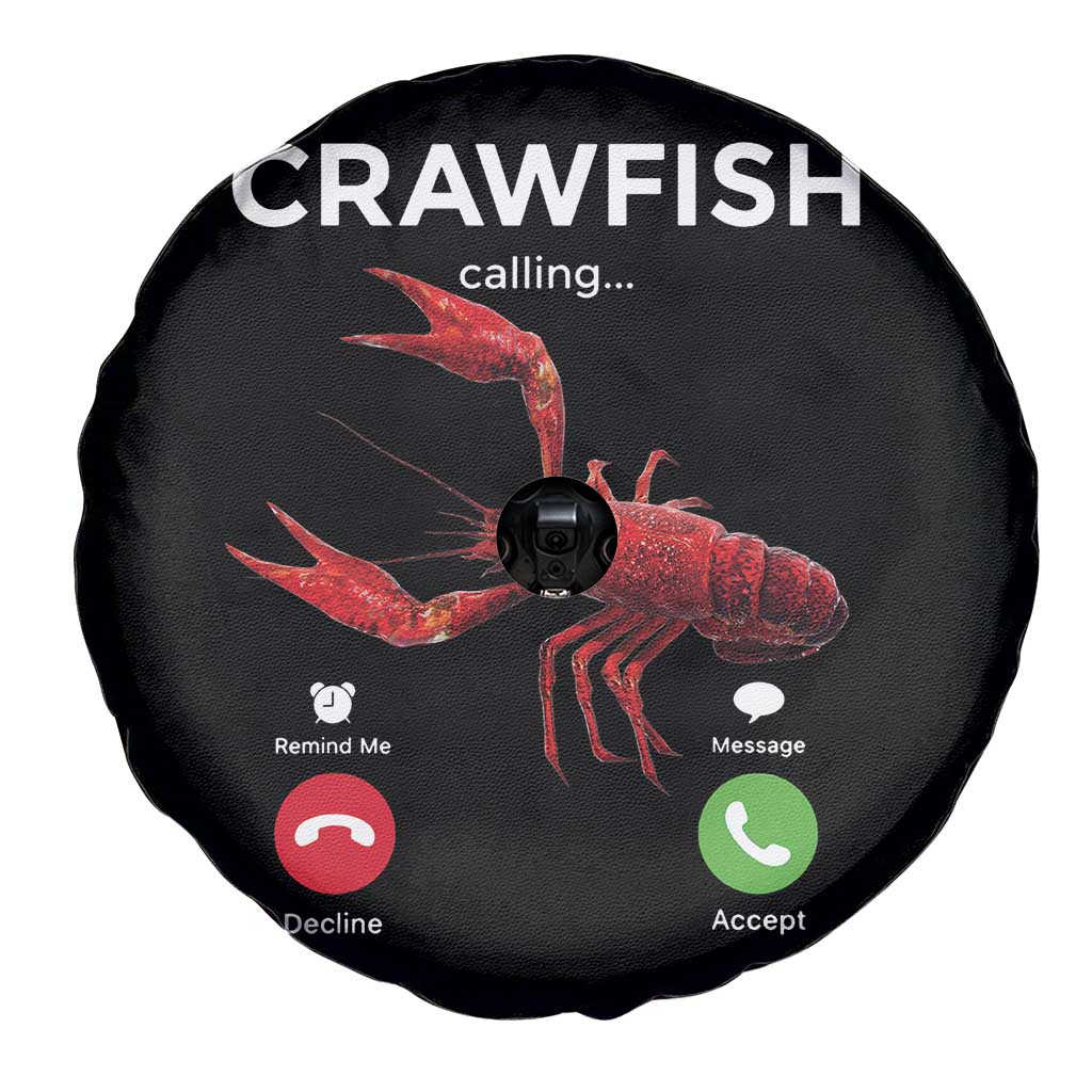 Crawfish Calling Spare Tire Cover Funny Fishing Cajun Boil Lobster Meme TS10 Print Your Wear