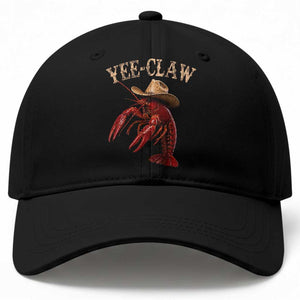 Funny Cowboy Crawfish Baseball Cap Yee Claw Funny Crawfish Cajun Seafood Festival TS10 Print Your Wear