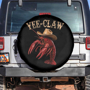 Funny Cowboy Crawfish Spare Tire Cover Yee Claw Funny Crawfish Cajun Seafood Festival TS10 No hole Black Print Your Wear