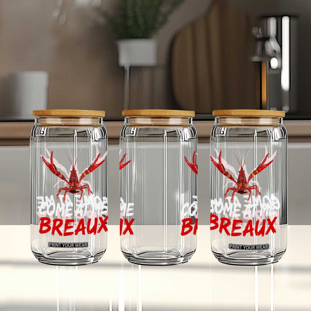 Funny Crawfish Glass Can Come At Me Breaux Cajun Seafood Festival TS10 Print Your Wear