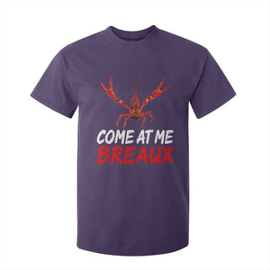 Funny Crawfish T Shirt For Kid Come At Me Breaux Cajun Seafood Festival TS10 Purple Print Your Wear