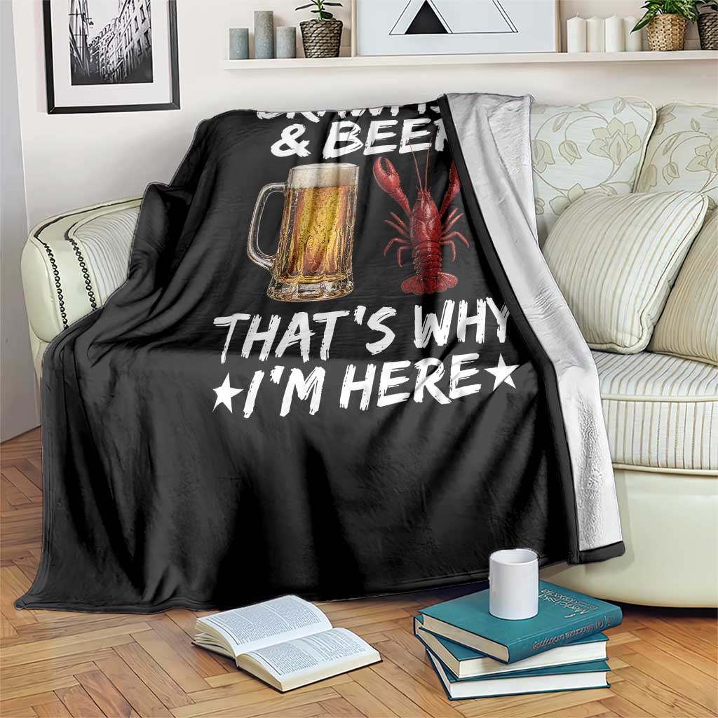 Crawfish Beer Lovers Throw Blanket Funny Crawfish Cajun Seafood Festival Daddy Crawfish TS10 Print Your Wear
