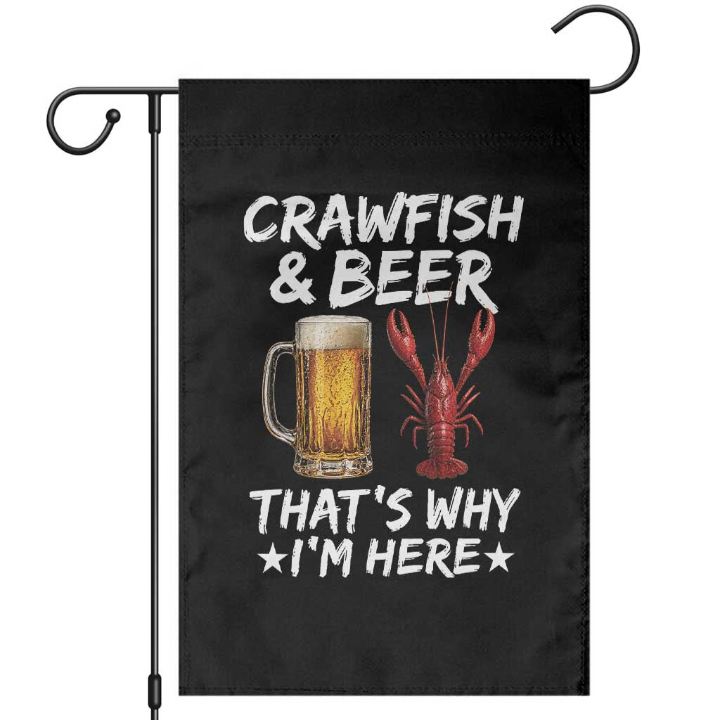 Crawfish Beer Lovers Garden Flag Funny Crawfish Cajun Seafood Festival Daddy Crawfish TS10 Black Print Your Wear