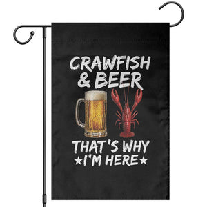 Crawfish Beer Lovers Garden Flag Funny Crawfish Cajun Seafood Festival Daddy Crawfish TS10 Black Print Your Wear