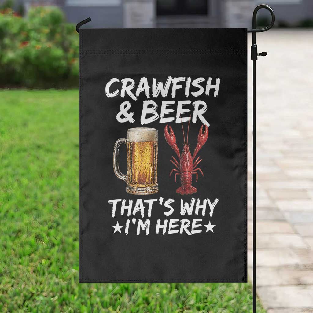 Crawfish Beer Lovers Garden Flag Funny Crawfish Cajun Seafood Festival Daddy Crawfish TS10 Print Your Wear