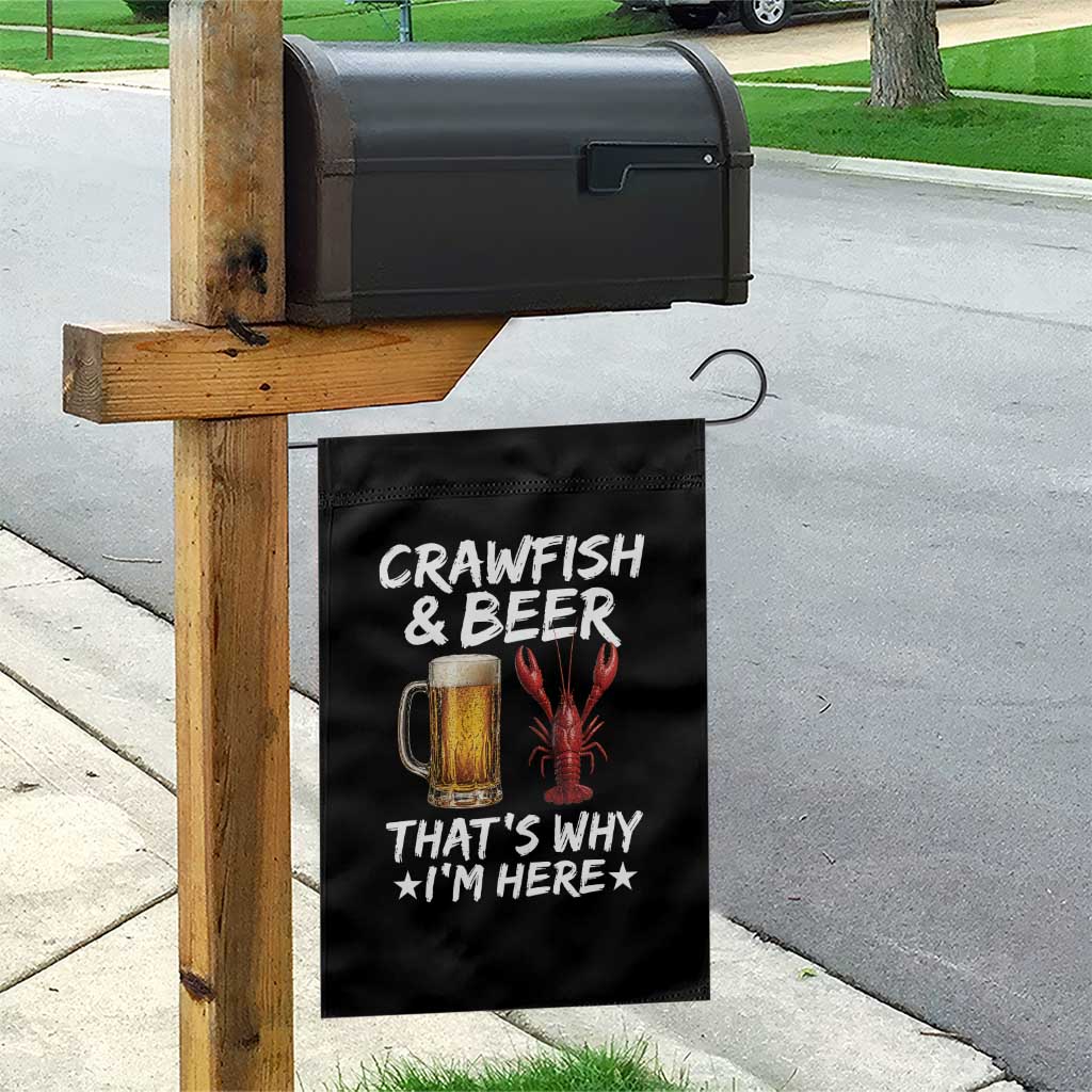 Crawfish Beer Lovers Garden Flag Funny Crawfish Cajun Seafood Festival Daddy Crawfish TS10 Print Your Wear