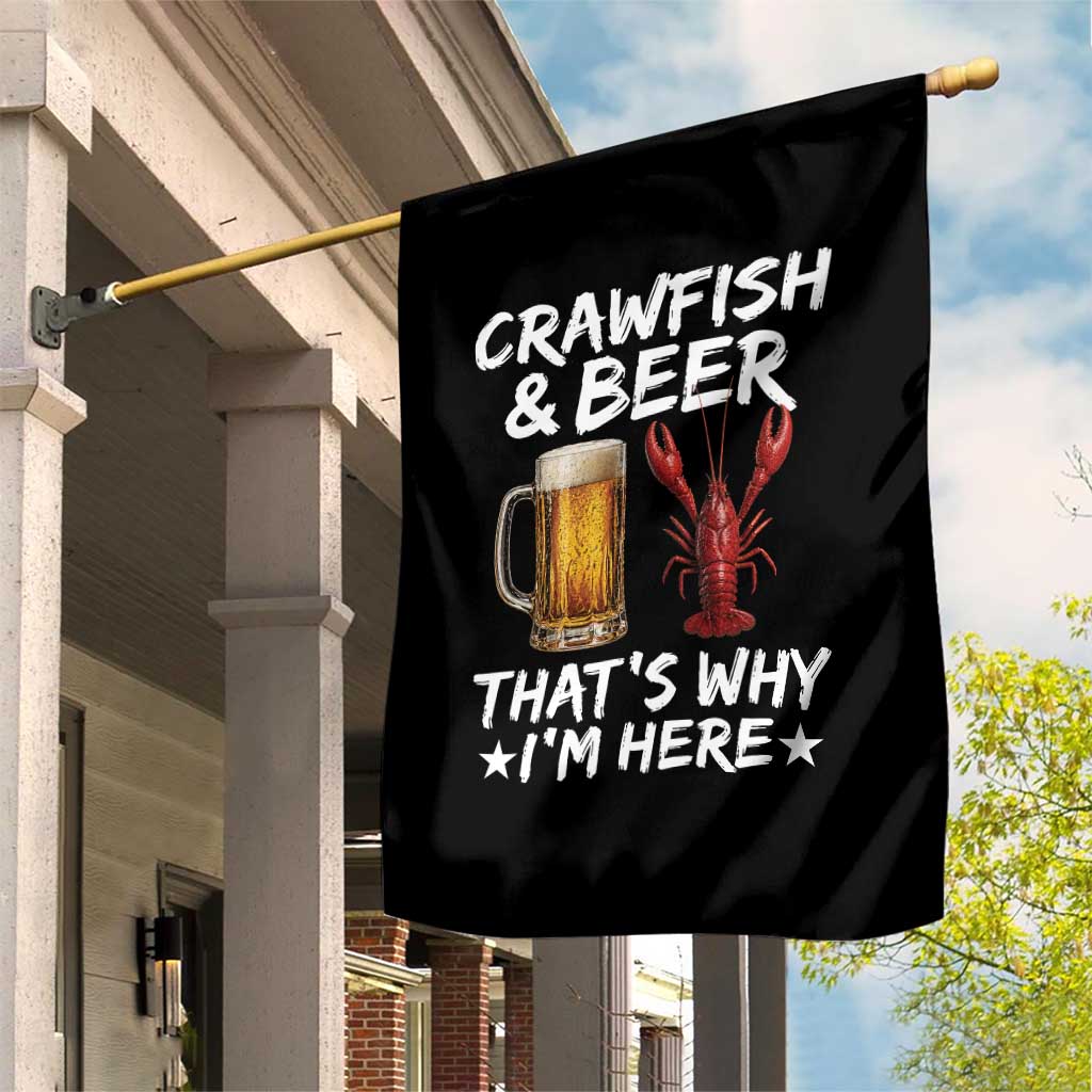 Crawfish Beer Lovers Garden Flag Funny Crawfish Cajun Seafood Festival Daddy Crawfish TS10 Print Your Wear
