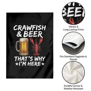 Crawfish Beer Lovers Garden Flag Funny Crawfish Cajun Seafood Festival Daddy Crawfish TS10 Print Your Wear