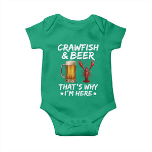 Crawfish Beer Lovers Baby Onesie Funny Crawfish Cajun Seafood Festival Daddy Crawfish TS10 Irish Green Print Your Wear