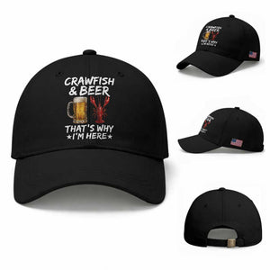 Crawfish Beer Lovers Baseball Cap Funny Crawfish Cajun Seafood Festival Daddy Crawfish TS10 Baseball Cap Universal Fit Black Print Your Wear