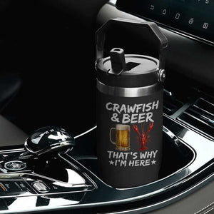 Crawfish Beer Lovers Flip Straw Tumbler Funny Crawfish Cajun Seafood Festival Daddy Crawfish TS10 Print Your Wear