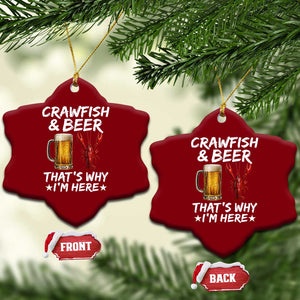 Crawfish Beer Lovers Ceramic Ornament Funny Crawfish Cajun Seafood Festival Daddy Crawfish TS10 Print Your Wear
