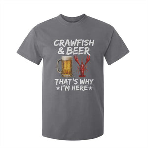 Crawfish Beer Lovers T Shirt For Kid Funny Crawfish Cajun Seafood Festival Daddy Crawfish TS10 Charcoal Print Your Wear