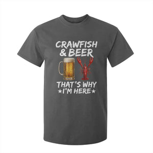 Crawfish Beer Lovers T Shirt For Kid Funny Crawfish Cajun Seafood Festival Daddy Crawfish TS10 Dark Heather Print Your Wear