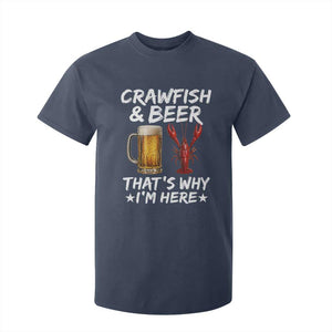 Crawfish Beer Lovers T Shirt For Kid Funny Crawfish Cajun Seafood Festival Daddy Crawfish TS10 Navy Print Your Wear