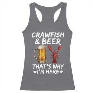 Crawfish Beer Lovers Racerback Tank Top Funny Crawfish Cajun Seafood Festival Daddy Crawfish TS10 Charcoal Print Your Wear
