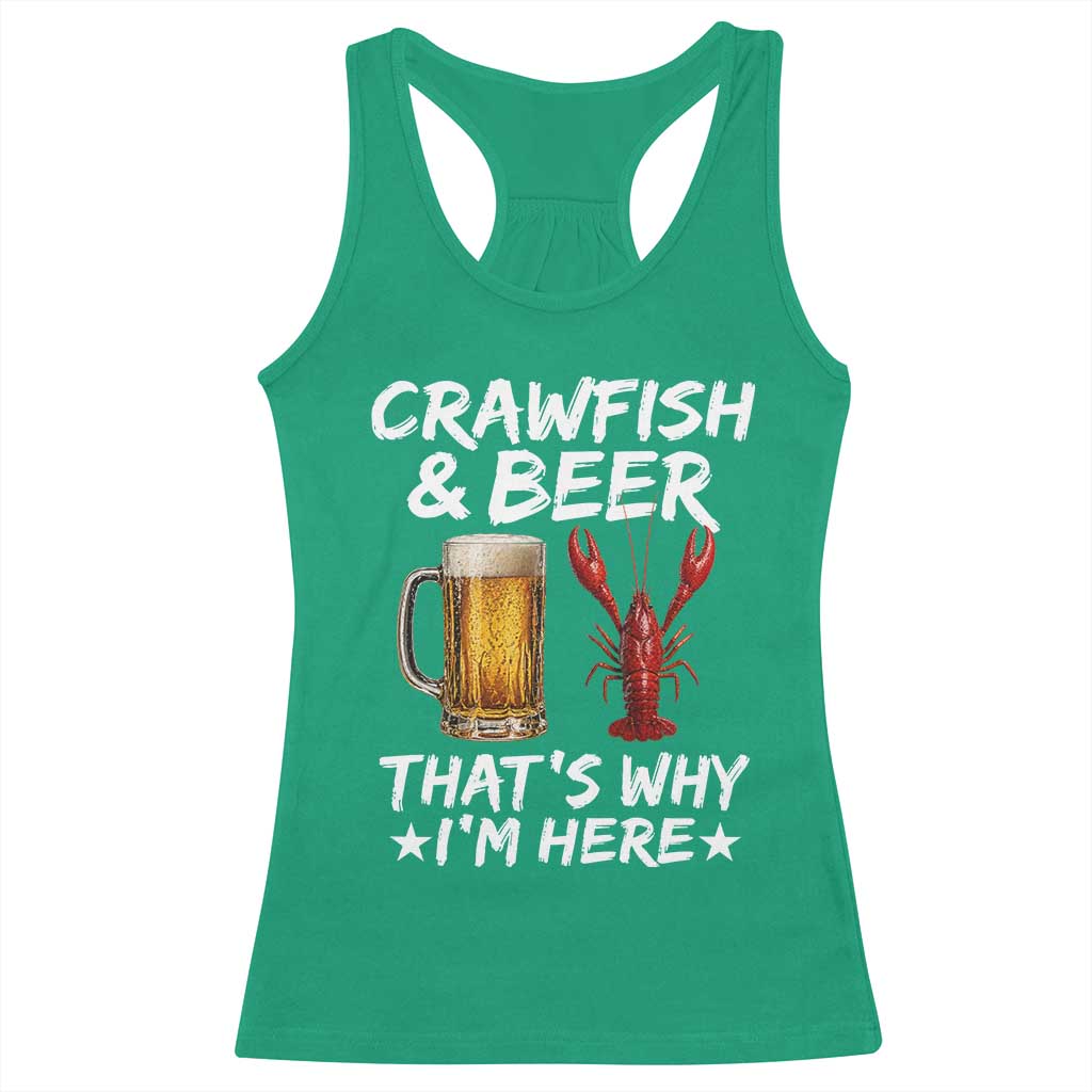 Crawfish Beer Lovers Racerback Tank Top Funny Crawfish Cajun Seafood Festival Daddy Crawfish TS10 Irish Green Print Your Wear