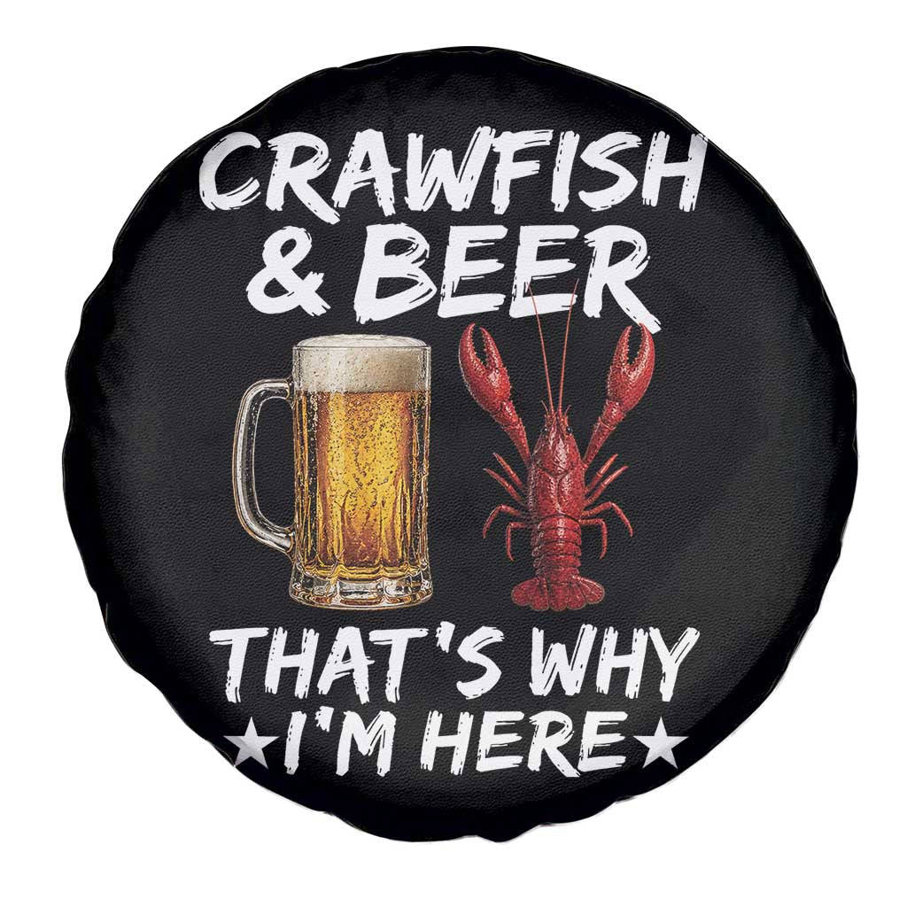Crawfish Beer Lovers Spare Tire Cover Funny Crawfish Cajun Seafood Festival Daddy Crawfish TS10 Print Your Wear