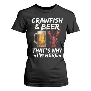 Crawfish Beer Lovers T Shirt For Women Funny Crawfish Cajun Seafood Festival Daddy Crawfish TS10 Black Print Your Wear