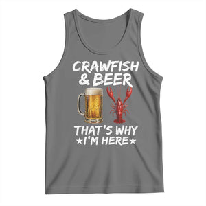 Crawfish Beer Lovers Tank Top Funny Crawfish Cajun Seafood Festival Daddy Crawfish TS10 Black Heather Print Your Wear