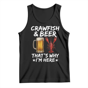 Crawfish Beer Lovers Tank Top Funny Crawfish Cajun Seafood Festival Daddy Crawfish TS10 Black Print Your Wear