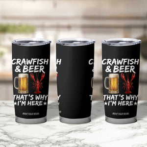Crawfish Beer Lovers Tumbler Cup Funny Crawfish Cajun Seafood Festival Daddy Crawfish TS10 Print Your Wear