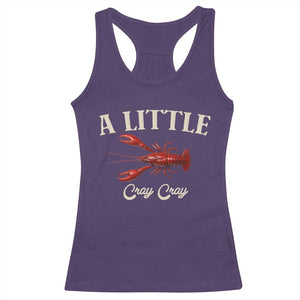 Crawfish Lovers Racerback Tank Top A Little Cray Crayfish Boils Cajun Seafood Festival TS10 Purple Print Your Wear