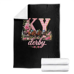 Horse Racing KY Derby Day Vibes Throw Blanket This is My Derby Day Dress TS10 Black Print Your Wear