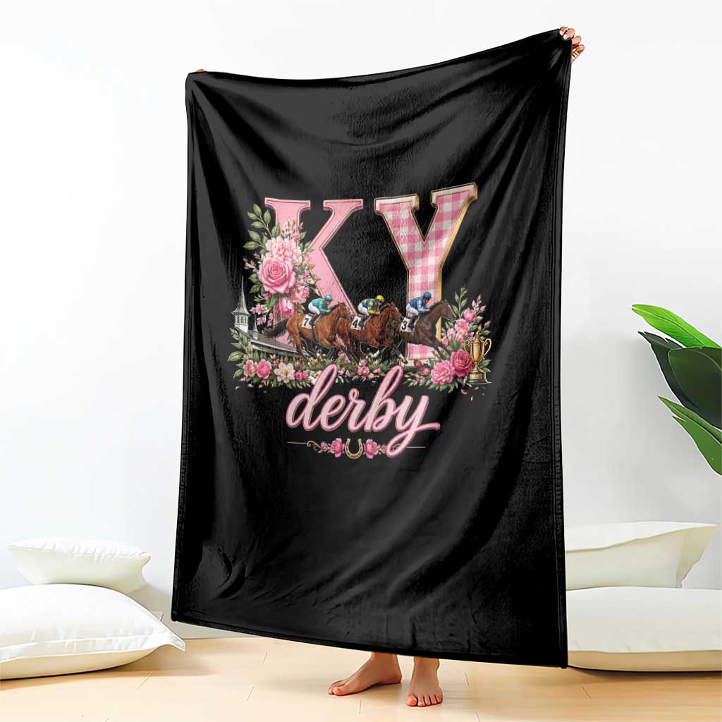 Horse Racing KY Derby Day Vibes Throw Blanket This is My Derby Day Dress TS10 Print Your Wear