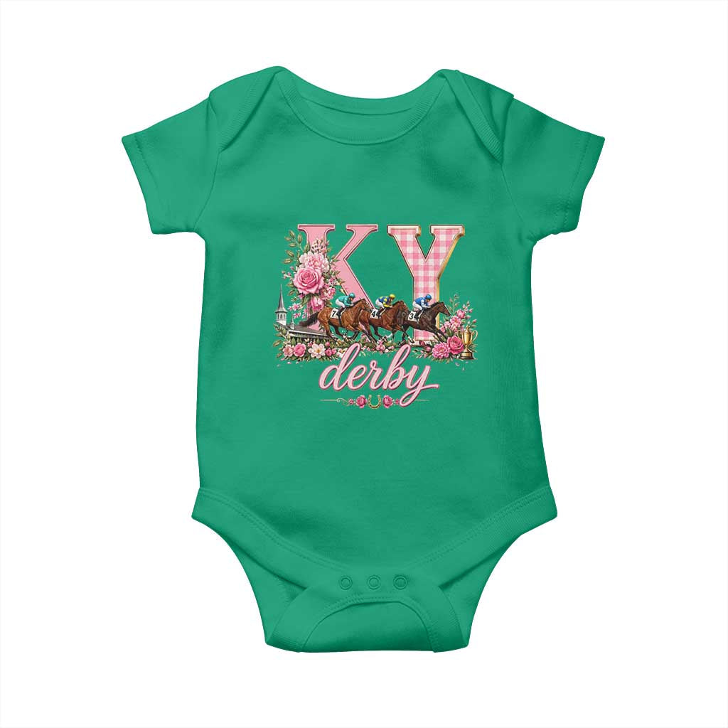 Horse Racing KY Derby Day Vibes Baby Onesie This is My Derby Day Dress TS10 Irish Green Print Your Wear