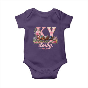 Horse Racing KY Derby Day Vibes Baby Onesie This is My Derby Day Dress TS10 Purple Print Your Wear